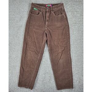 Empyre Corduroy Pants Womens Brown Relaxed‎ Fit Trousers Size 8 28x29